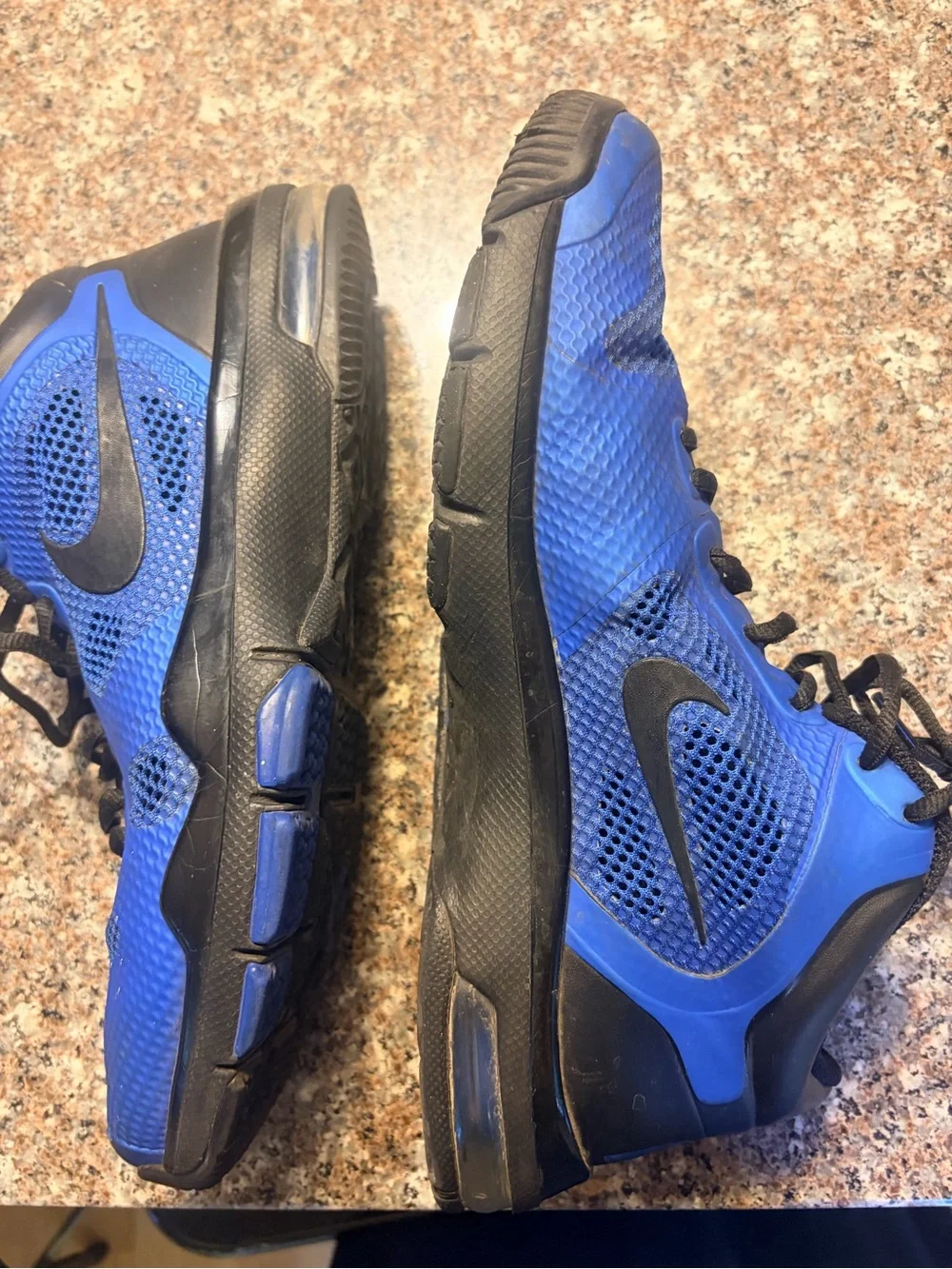Nike Men’s Royal Blue and Black Athletic Training Shoes